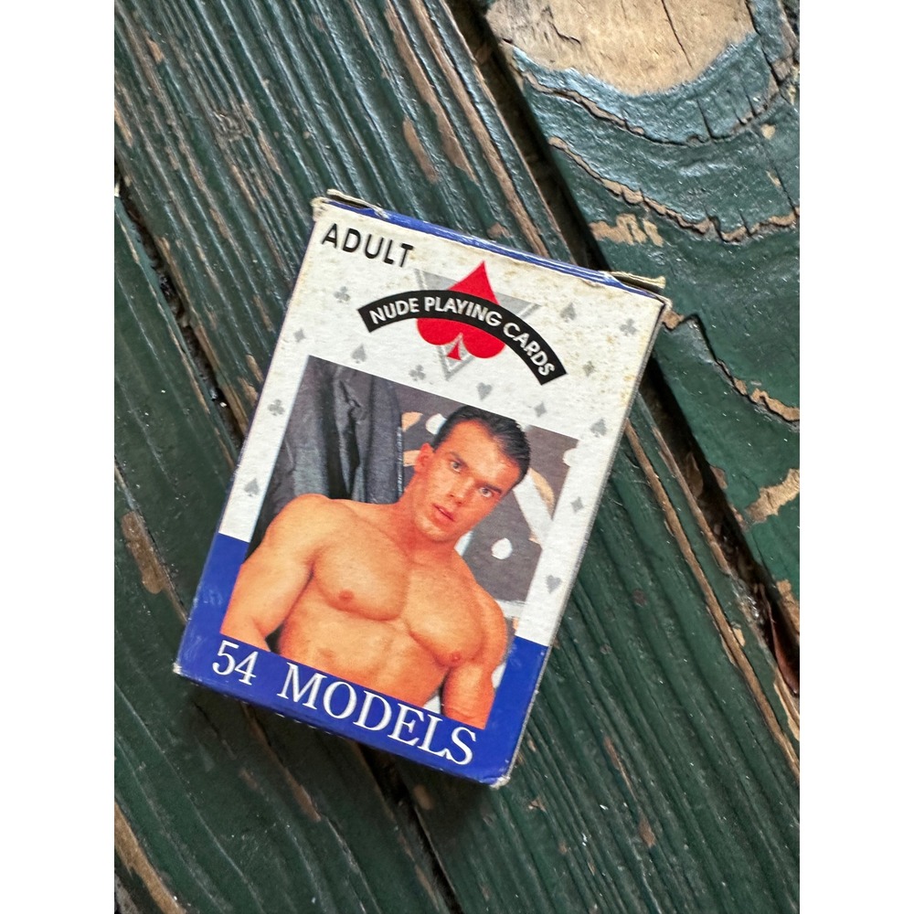 Vintage Adult Male Nude Playing Cards 54 Models Novelty Collectible Deck